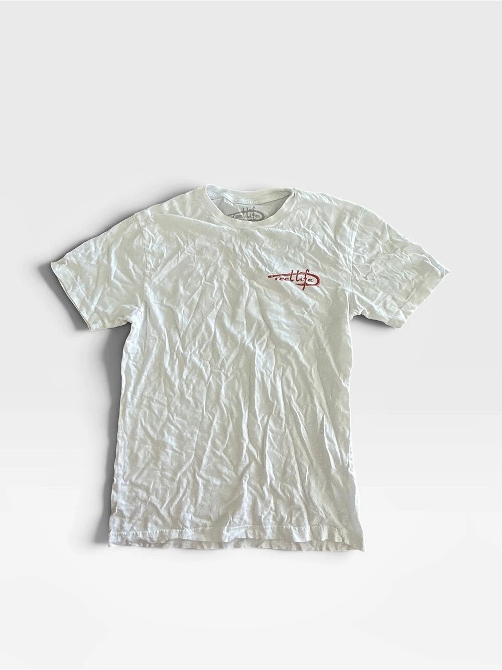 Reel Life Graphic Tee Graphic T-Shirt in White Size Medium